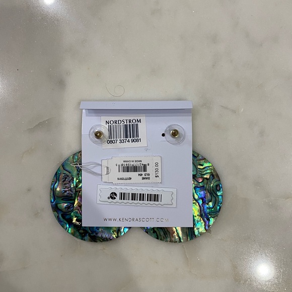 Kendra Scott ‘Diane’ Earrings in Abalone Shell - Picture 5 of 5